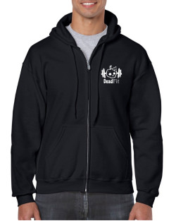 Deadfit Embroidered Black Zipped Hoody