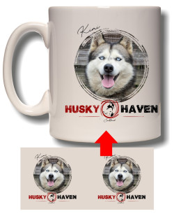 Husky Haven Dog Photo Mugs
