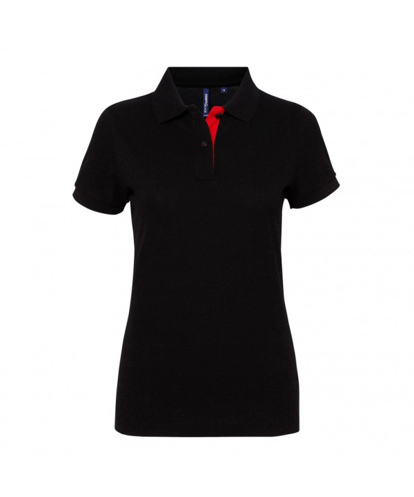 Ladies Contrast Polo