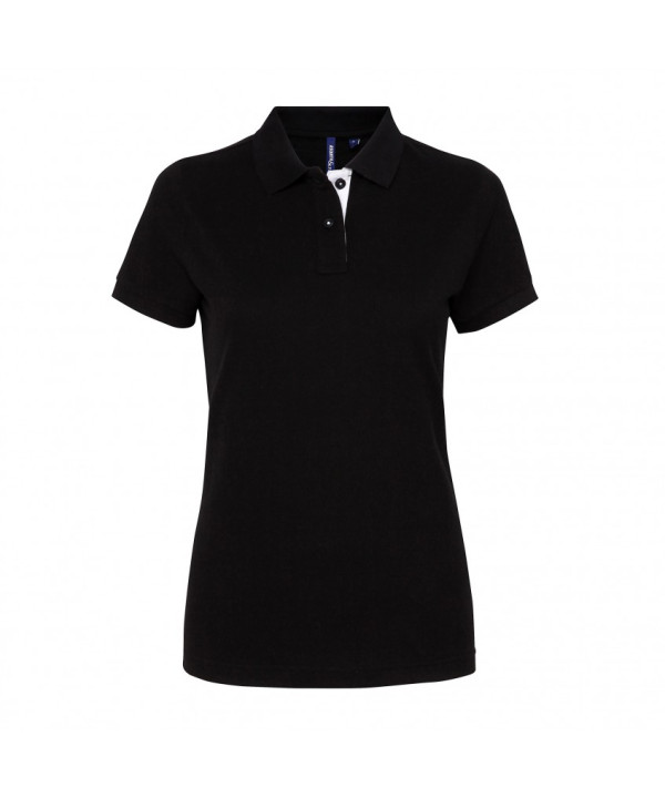Ladies Contrast Polo