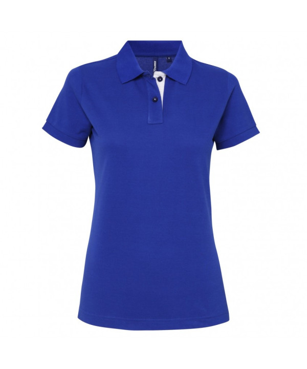 Ladies Contrast Polo