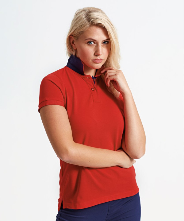 Ladies Contrast Polo