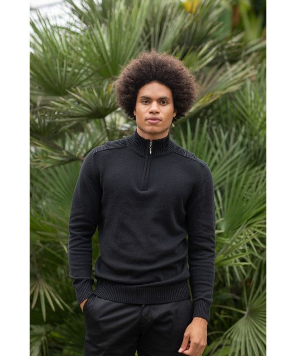Wakhan ¼ zip knit sweater