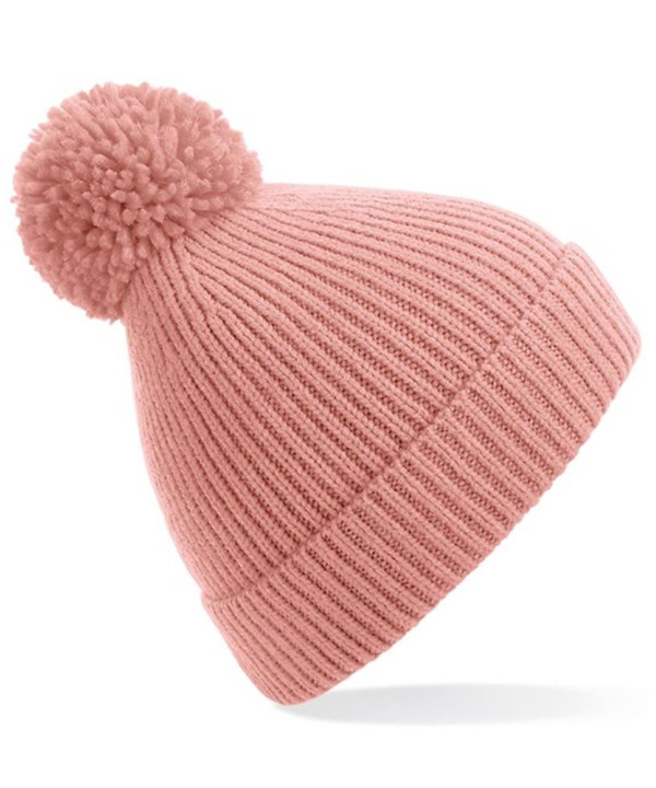 Engineered knit ribbed pom pom beanie Engineered knit ribbed pom pom beanie