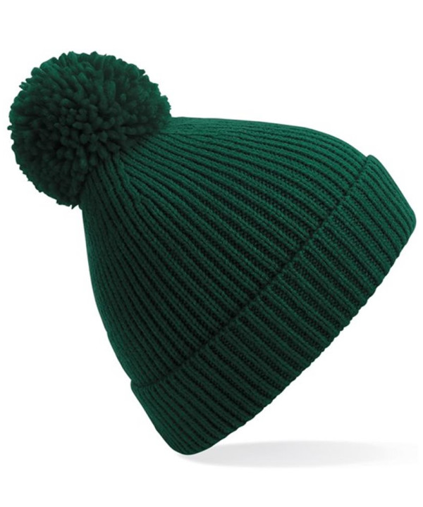 Engineered knit ribbed pom pom beanie Engineered knit ribbed pom pom beanie