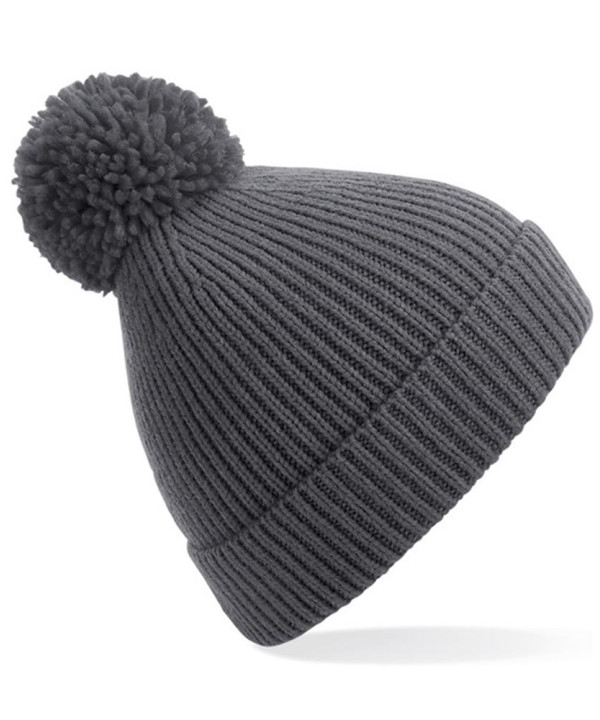 Engineered knit ribbed pom pom beanie Engineered knit ribbed pom pom beanie