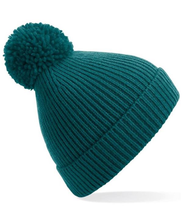 Engineered knit ribbed pom pom beanie Engineered knit ribbed pom pom beanie