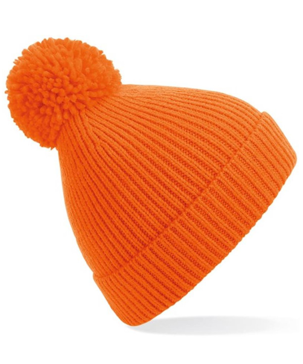 Engineered knit ribbed pom pom beanie Engineered knit ribbed pom pom beanie