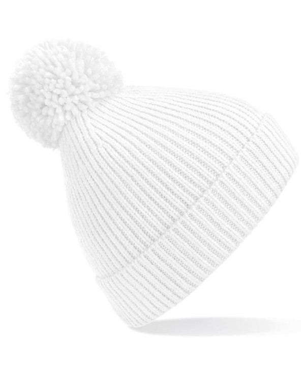 Engineered knit ribbed pom pom beanie Engineered knit ribbed pom pom beanie