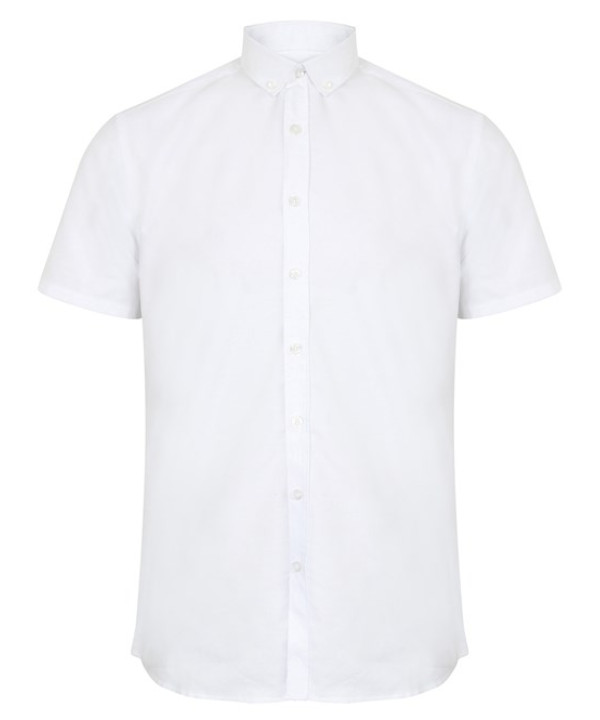 Modern short sleeve Oxford shirt