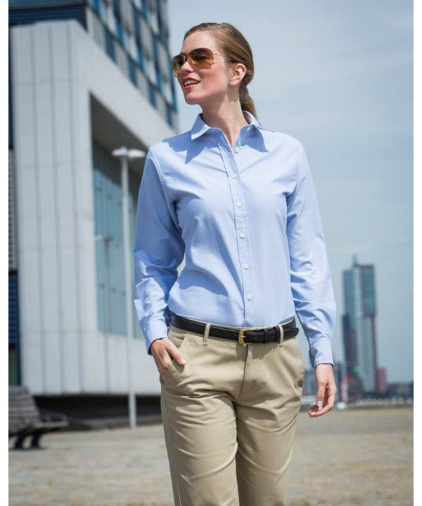 Henbury Ladies Oxford L/S Shirt Henbury Ladies Oxford L/S Shirt