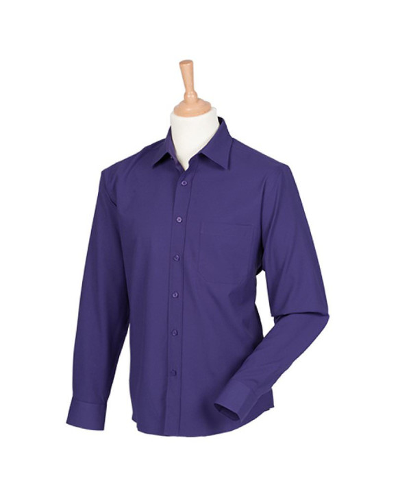 Henbury Ladies Oxford S/S Shirt