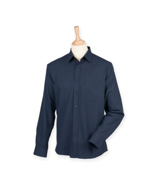 Henbury Ladies Oxford S/S Shirt