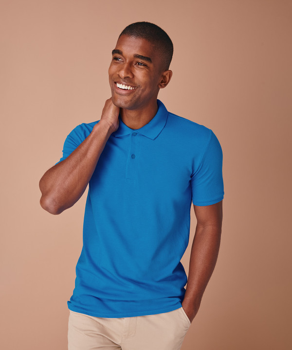 Micro-fine piqué polo shirt