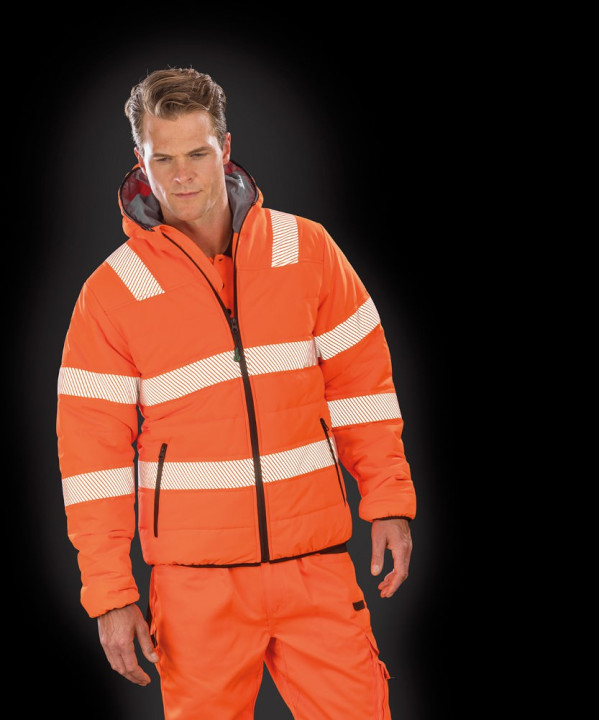 Recycled ripstop padded safety jacket