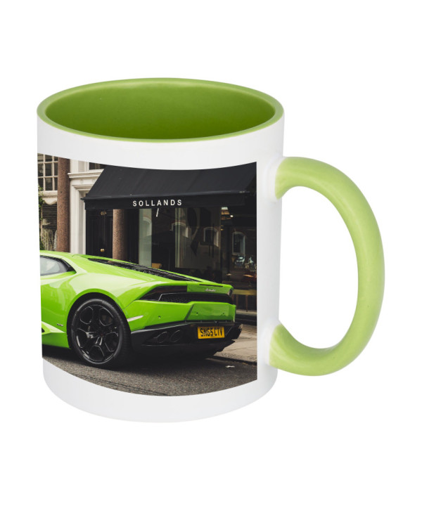Green Handle + Inside Mugs