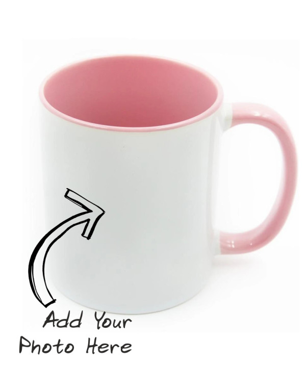 Pink Handle + Inside Mugs