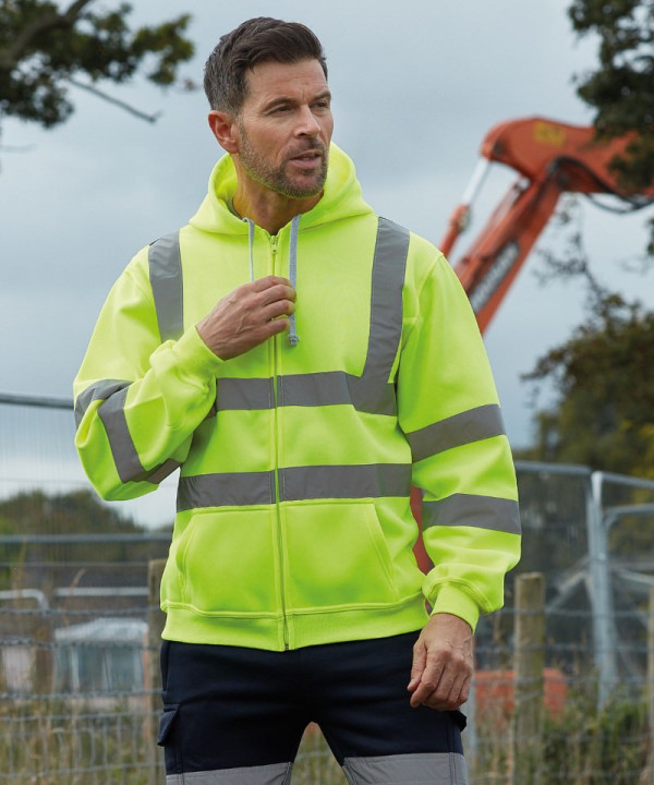 Hi-Viz Zipped Hoody