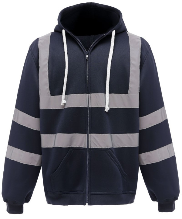 Hi-Viz Zipped Hoody