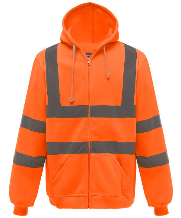 Hi-Viz Zipped Hoody