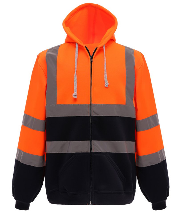 Hi-Viz Zipped Hoody