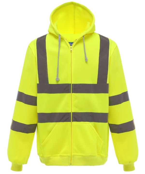 Hi-Viz Zipped Hoody