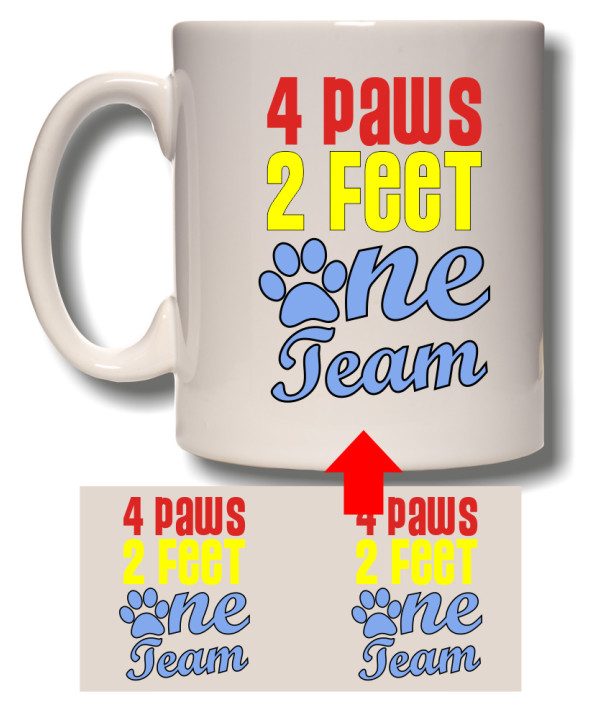 4 Paws 2 Feet Mug
