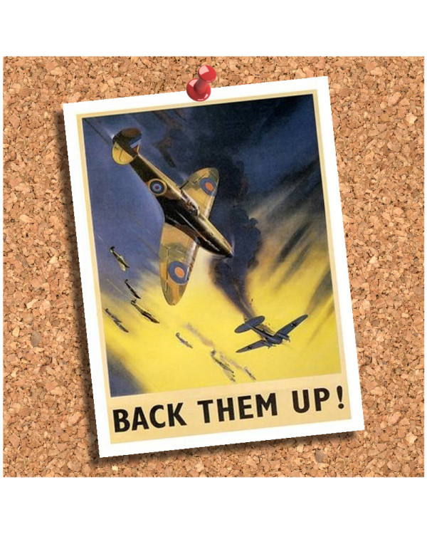 Back Them Up WWII Coaster