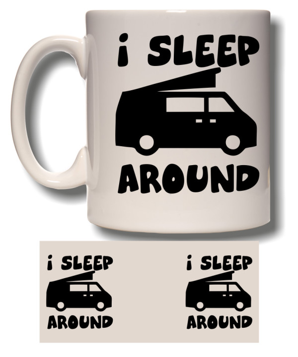 I Sleep Around Mug