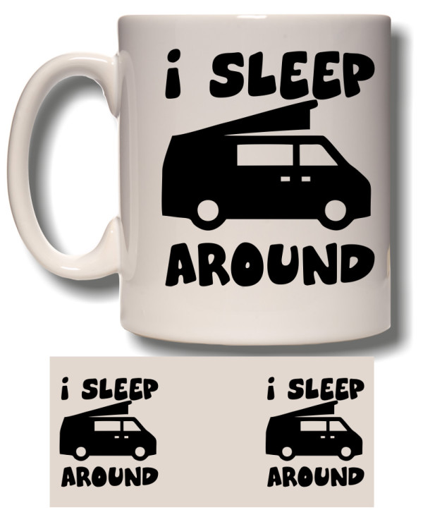 I Sleep Around Mug