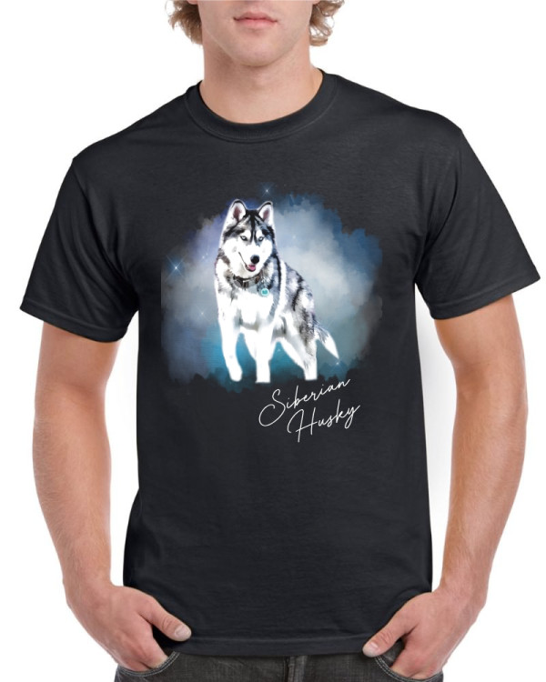 Husky Standing Watercolour