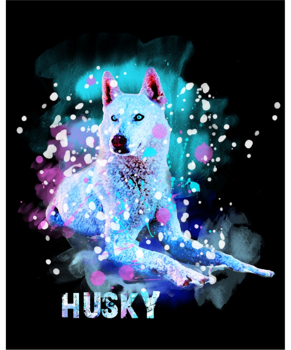 Husky Watercolour