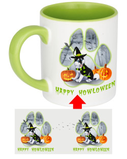 Howloween Husky Paw Mug Howloween Husky Paw Mug