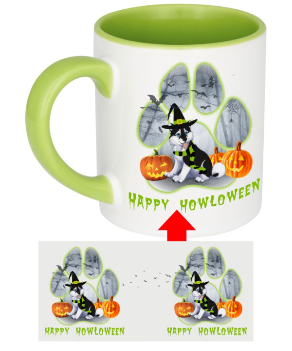Howloween Husky Paw Mug