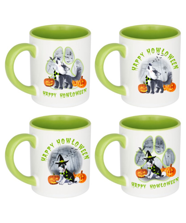 Howloween Mugs Set of 4 Howloween Mugs Set of 4