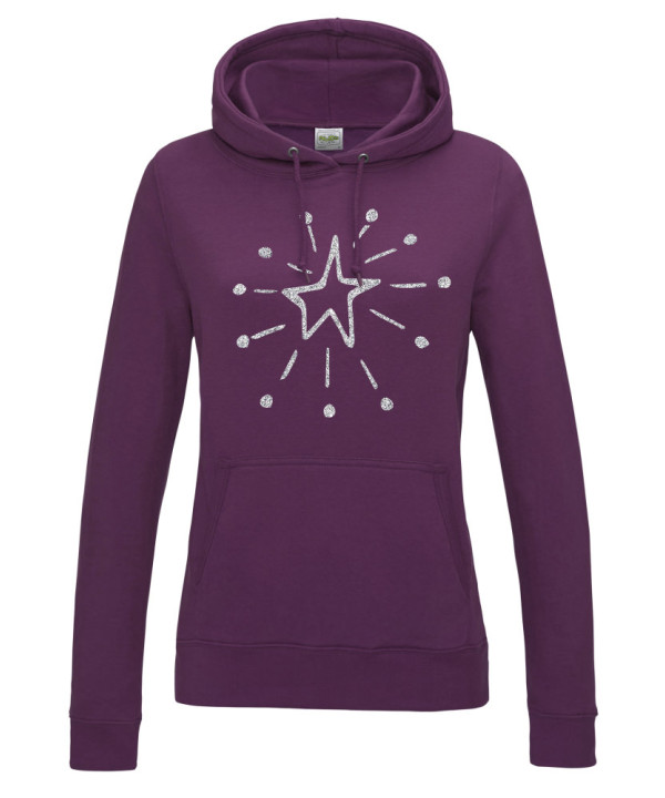Star Explode Ladies Hoody