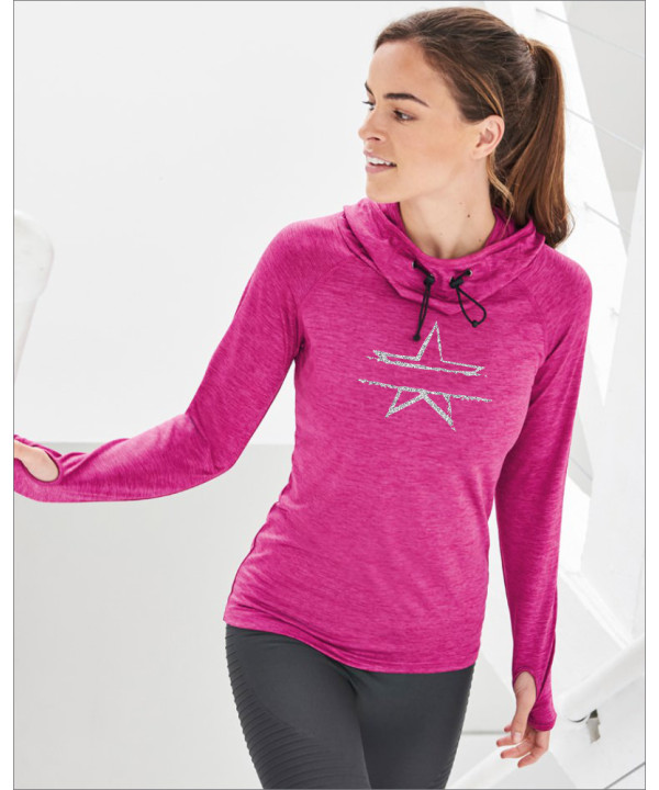 Star Lines Cool Cowl Neck Top Star Lines Cool Cowl Neck Top