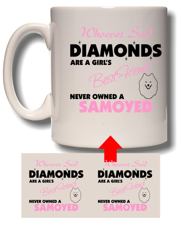 Diamonds - Samoyed Mug