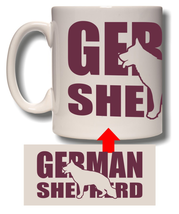 GSD Silhouette Mug GSD Silhouette Mug