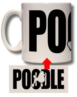 Poodle Silhouette Mug