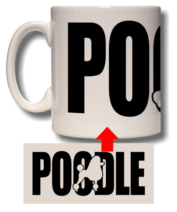 Poodle Silhouette Mug Poodle Silhouette Mug