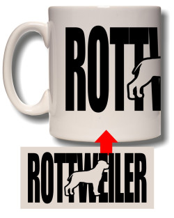 Rottweiler Silhouette Mug
