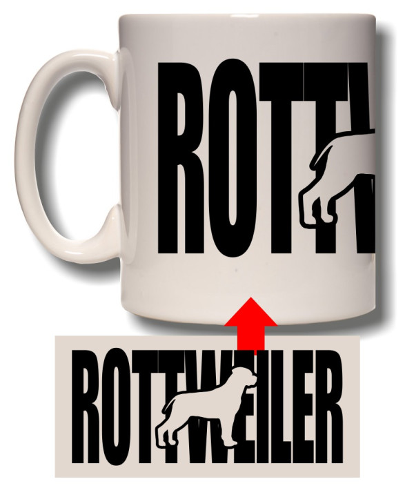 Rottweiler Silhouette Mug