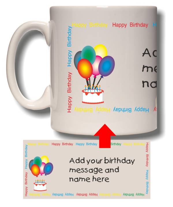 Birthday Message Mug Birthday Message Mug