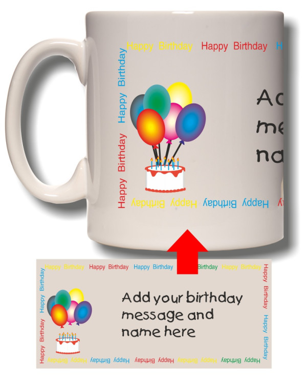Birthday Message Mug