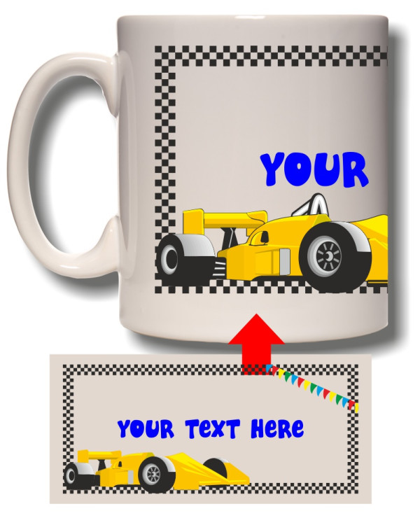 Race Car Mug
